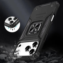 For iPhone 17 Pro Max Case Magnetic Kickstand Shockproof Cover + Tempered Glass