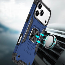 For iPhone 17 Pro Max Case Magnetic Kickstand Shockproof Cover + Tempered Glass
