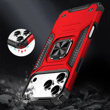 For iPhone 17 Pro Max Case Magnetic Kickstand Shockproof Cover + Tempered Glass