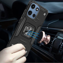 For Moto G 2025 Case Pull-Out Kickstand Shockproof Phone Cover + Tempered Glass