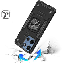 For Moto G 2025 Case Pull-Out Kickstand Shockproof Phone Cover + Tempered Glass