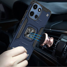 For Moto G 2025 Case Pull-Out Kickstand Shockproof Phone Cover + Tempered Glass