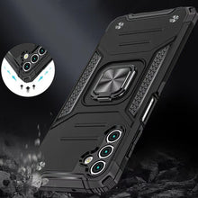 For Samsung A17 5G Case Magnetic Kickstand Shockproof Cover + Tempered Glass