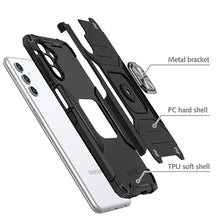 For Samsung A17 5G Case Magnetic Kickstand Shockproof Cover + Tempered Glass
