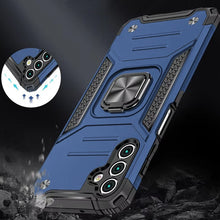For Samsung A17 5G Case Magnetic Kickstand Shockproof Cover + Tempered Glass