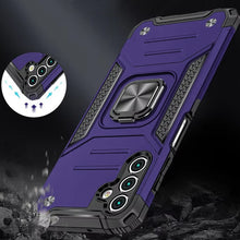 For Samsung A17 5G Case Magnetic Kickstand Shockproof Cover + Tempered Glass