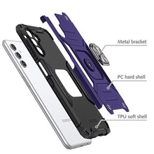 For Samsung A17 5G Case Magnetic Kickstand Shockproof Cover + Tempered Glass