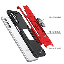 For Samsung A17 5G Case Magnetic Kickstand Shockproof Cover + Tempered Glass