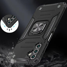 For Samsung A36/A56 Case Robust Magnetic Stand Shockproof Cover + Tempered Glass