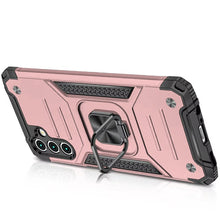 For Samsung A36/A56 Case Robust Magnetic Stand Shockproof Cover + Tempered Glass