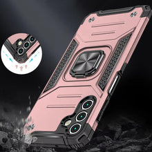 For Samsung A36/A56 Case Robust Magnetic Stand Shockproof Cover + Tempered Glass