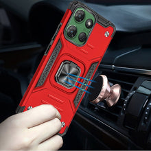 For Moto G Power 2025 Case Magnetic Kickstand Shockproof Hybrid + Tempered Glass