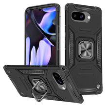 For Google Pixel 9a Case Magnetic Kickstand Shockproof Cover + Tempered Glass