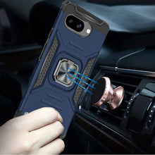 For Google Pixel 9a Case Magnetic Kickstand Shockproof Cover + Tempered Glass