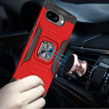 For Google Pixel 9a Case Magnetic Kickstand Shockproof Cover + Tempered Glass