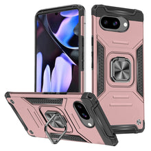 For Google Pixel 9a Case Magnetic Kickstand Shockproof Cover + Tempered Glass