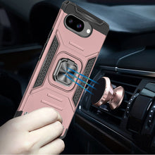 For Google Pixel 9a Case Magnetic Kickstand Shockproof Cover + Tempered Glass