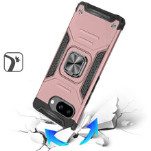 For Google Pixel 9a Case Magnetic Kickstand Shockproof Cover + Tempered Glass