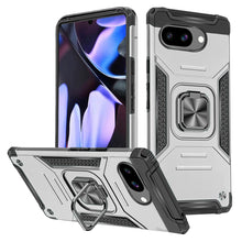 For Google Pixel 9a Case Magnetic Kickstand Shockproof Cover + Tempered Glass