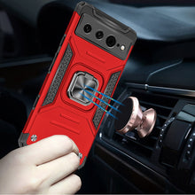 For Google Pixel 7 PRO (Triple Camera) Case Magnetic Kickstand Hybrid Cover