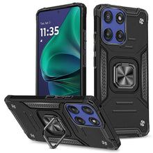 For Moto G Stylus 2025 Case Magnetic Kickstand Shockproof Hybrid +Tempered Glass