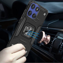 For Moto G Stylus 2025 Case Magnetic Kickstand Shockproof Hybrid +Tempered Glass