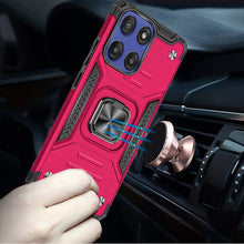 For Moto G Stylus 2025 Case Magnetic Kickstand Shockproof Hybrid +Tempered Glass