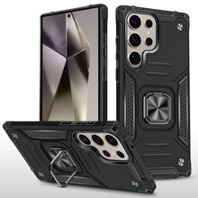 For Samsung S25 Ultra Case Magnetic Kickstand Shockproof Cover +Tempered Glass