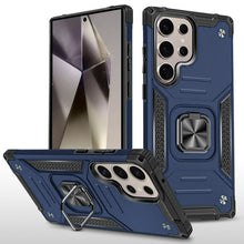 For Samsung S25 Ultra Case Magnetic Kickstand Shockproof Cover +Tempered Glass