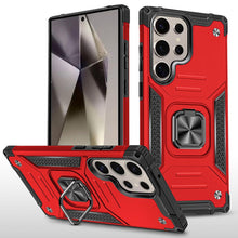 For Samsung S25 Ultra Case Magnetic Kickstand Shockproof Cover +Tempered Glass