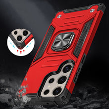 For Samsung S25 Ultra Case Magnetic Kickstand Shockproof Cover +Tempered Glass