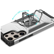 For Samsung S25 Ultra Case Magnetic Kickstand Shockproof Cover +Tempered Glass