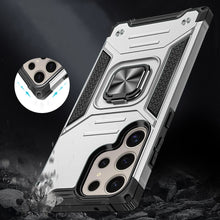 For Samsung S25 Ultra Case Magnetic Kickstand Shockproof Cover +Tempered Glass