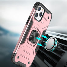 For iPhone 15 Case Magnetic Kickstand Shockproof Hybrid Cover + 2 Tempered Glass