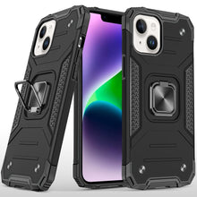 For iPhone 13/14 Case Robust Magnetic Kickstand Shockproof Cover +Tempered Glass