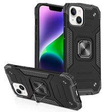 For iPhone 13/14 Case Robust Magnetic Kickstand Shockproof Cover +Tempered Glass