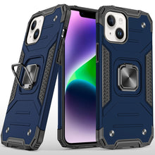 For iPhone 13/14 Case Robust Magnetic Kickstand Shockproof Cover +Tempered Glass