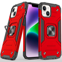 For iPhone 13/14 Case Robust Magnetic Kickstand Shockproof Cover +Tempered Glass