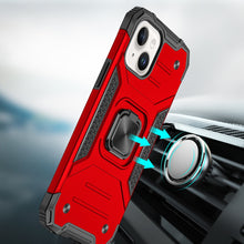 For iPhone 13/14 Case Robust Magnetic Kickstand Shockproof Cover +Tempered Glass
