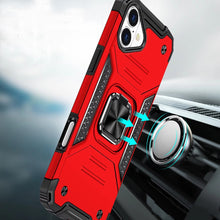 For iPhone 17 Case with Metal Kickstand Shockproof Phone Cover + Tempered Glass