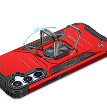 For Samsung S25/S24 Case Magnetic Kickstand Shockproof Cover + Tempered Glass