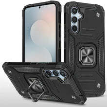 For Samsung S25 FE Case Magnetic Kickstand Shockproof Cover + Tempered Glass