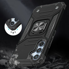 For Samsung S25 FE Case Magnetic Kickstand Shockproof Cover + Tempered Glass