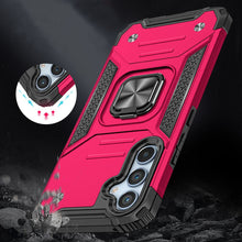 For Samsung S25 FE Case Magnetic Kickstand Shockproof Cover + Tempered Glass