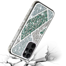 For iPhone 15 PLUS Case Rhombus Bling Glitter Diamond Cover + 2 Tempered Glass