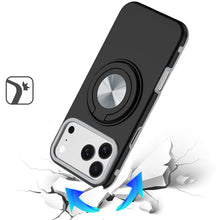 For iPhone 17 PRO Case Solid Rugged Shockproof with 360 Stand + Tempered Glass