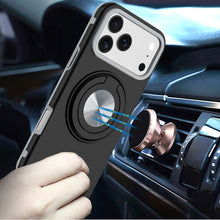 For iPhone 17 PRO Case Solid Rugged Shockproof with 360 Stand + Tempered Glass