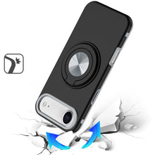 For iPhone Air Case Solid Rugged Shockproof Cover w/ 360 Stand + Tempered Glass