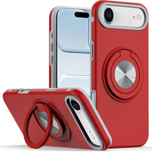 For iPhone Air Case Solid Rugged Shockproof Cover w/ 360 Stand + Tempered Glass