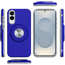 For Samsung S25 Edge Case Solid Rugged Magnetic Ring Stand + Tempered Glass